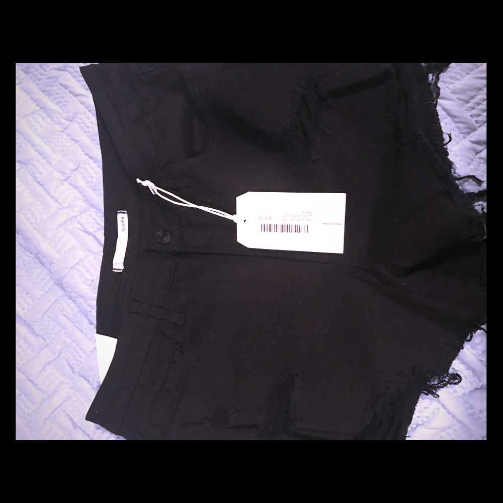 Black short shorts